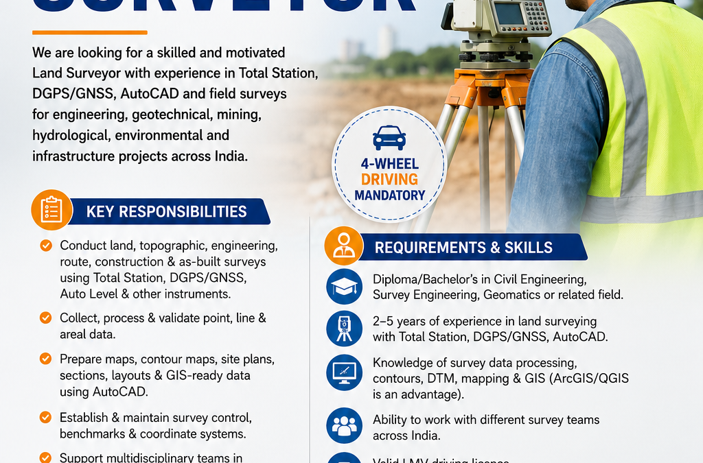 We’re Hiring – Land Surveyor